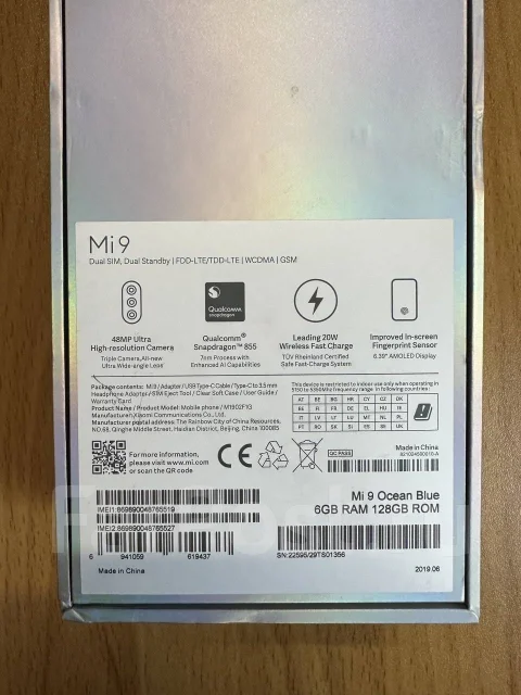Xiaomi Mi9. �/�, 128 ��, �����, 4G LTE, NFC ����