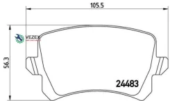 ������� ��������� VW Passat/Tiguan 05- ����. Xtra Brembo P85109X P85109X ����