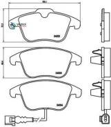 ������� ��������� VW Tiguan 07- 1.4-2.0/2.0 Diesel �����. Xtra Brembo P85112X P85112X ����