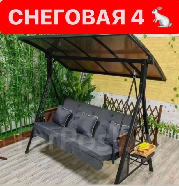 Новинка 2023! Качеля садовая с крышей из поликарбоната. М-н Лалипусик ...