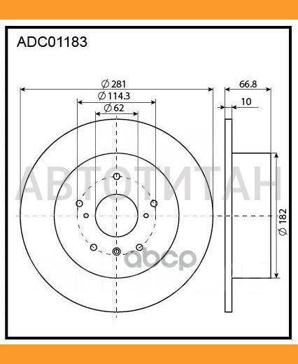 Диски тормозные Toyota Camry, Allied Nippon c гарантией купить в ...