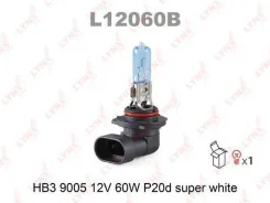 ����� HB3 9005 12V 60W P20D Super White LYNXauto L12060B L12060B ����