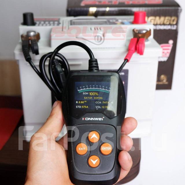 Аккумулятор Solite AGM60 60а/ч 640а AGM (S55D23L S65D26L) Аналог купить ...