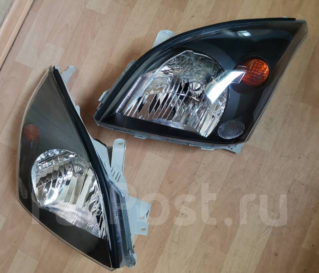 Фары чёрные (L+R) для Toyota Land Cruiser Prado 120 (Прадо 120) купить ...