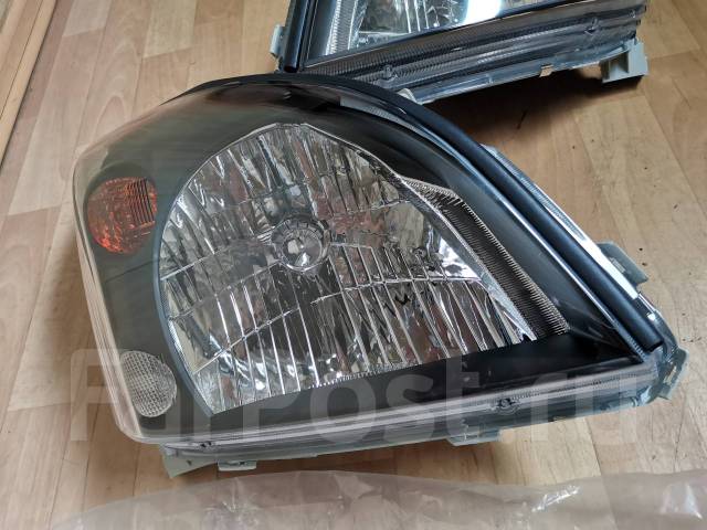 Фары чёрные (L+R) для Toyota Land Cruiser Prado 120 (Прадо 120) купить ...