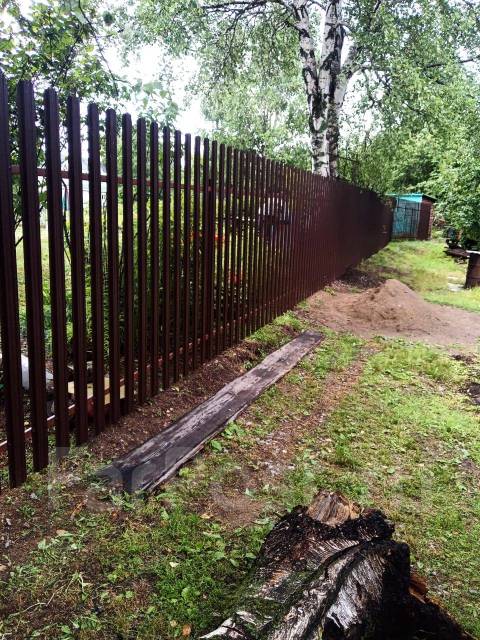 Заборы из профлиста, евроштакетника, сетки-рабица. Монтаж заборов в ...