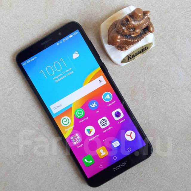 Honor 7A 16GB/2GB, 13Мп, 3000мАч, Face ID, Google, Сбер, Гарантия, 16 ...