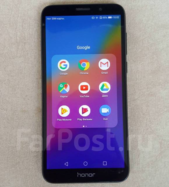 Honor 7A 16GB/2GB, 13Мп, 3000мАч, Face ID, Google, Сбер, Гарантия, 16 ...