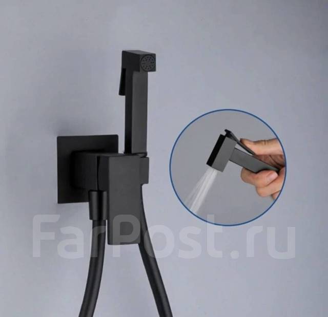 Встраиваемый гигиенический душ Frap F7506-6 черный, в наличии. Цена: 6 ...