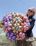 Цветы из воздушных шаров. фото