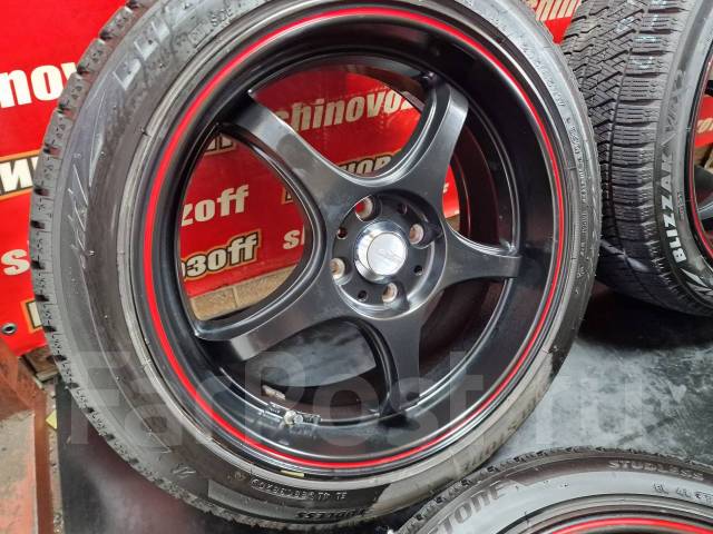 Диски с полкой 5Zigen R17 PСD 4x100 OFF+45 7J из Японии, 17", 1 шт, 64 ...