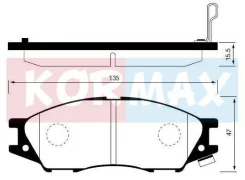 ������� ���������, �������� (� ������������ ���������) D1233M (F0098466) Kormax [KBP051] KBP051 ����