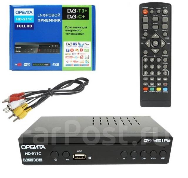 Цифровая ТВ приставка DVB-T-2 DVB-C+ Орбита HD911C (Wi-Fi) + HD плеер ...