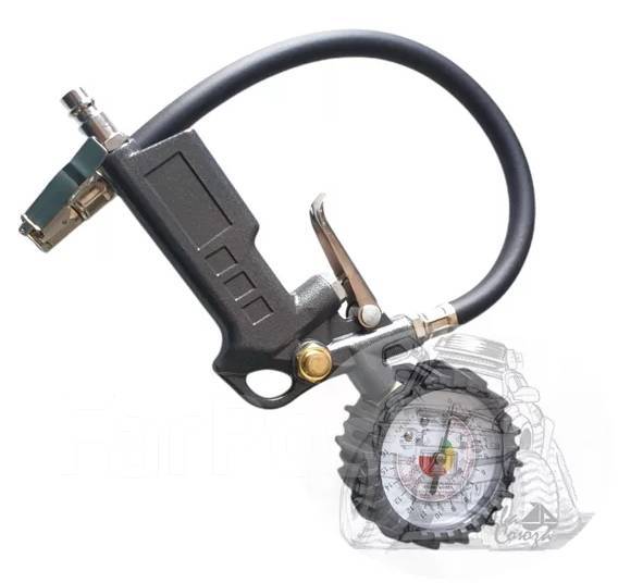 Пистолет для подкачки шин с манометром GC-03 (16атм. 220psi евро шланг ...