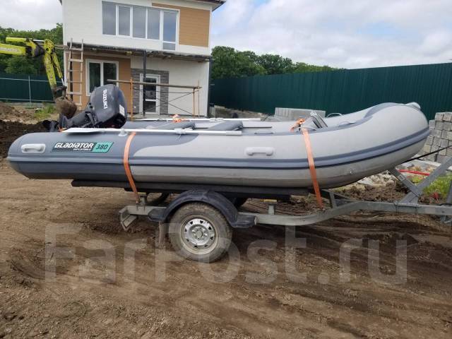 Лодка РИБ Gladiator 380, подвесной, бензин, 2012 год, 3,80 м. 30,00 л.с ...