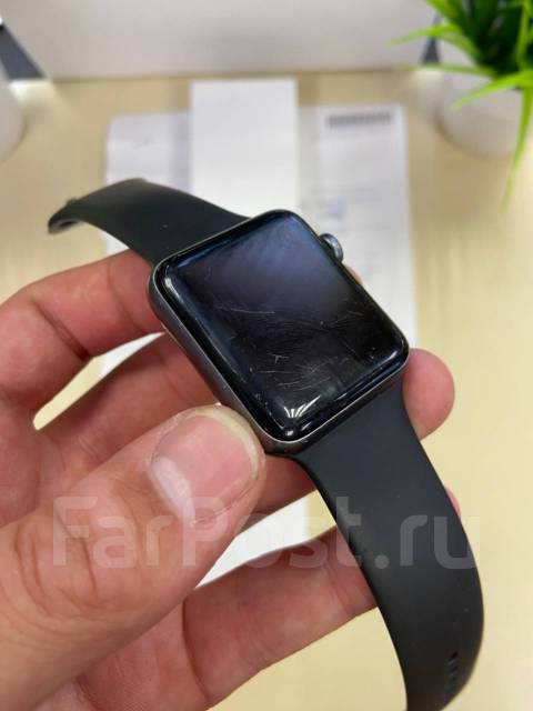 Apple Watch 3 42mm Space Grey полностью рабочие, умные часы, GPS, NFC ...