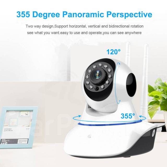 Умная Wi-Fi Smart IP-Камера smart camera 360,1080p, ночное видение ...