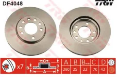 ���� ��������� �������� OPEL Astra G, H 98-, Corsa C 03-, Zafira A, B 99- TRW DF4048 DF4048 ����
