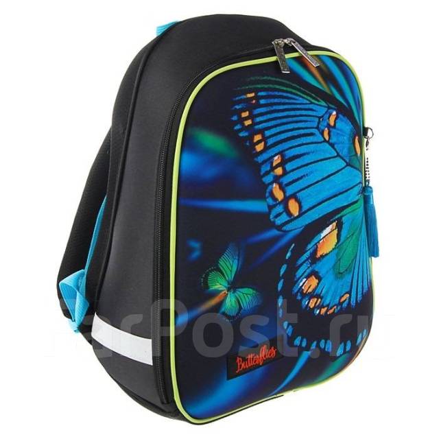 Новый Рюкзак каркасный Hatber Ergonomic, для девочки, Butterfly, в ...