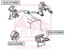 ����� ��������� Toyota Avensis -03 ���. ASVA 0112AT220LH 0112AT220LH ����