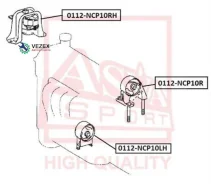 ������� ��������� Toyota Yaris -05 ASVA 0112NCP10LH 0112NCP10LH ����