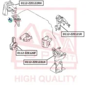 ����� ��������� Toyota Corolla/Avensis -08 ����. ASVA 0112ZZE122RH 0112ZZE122RH ����
