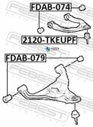 ����������� ��������� �������� ������ Febest FDAB074 FDAB074 ����