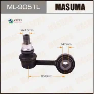 ������ ������������� (����) Masuma front Toyota Tundra / UPK50L LH Masuma ML9051L, ����� �������� ML9051L ����
