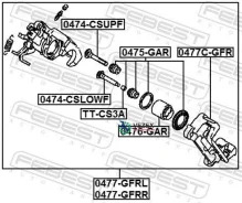������� ��������� Mitsubishi ASX GA0# 2010.05- ����. ����. �� ������ Febest 0477GFRR 0477GFRR ����