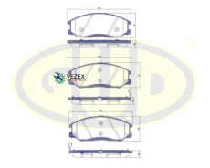 ������� ��������� Hyundai H-1/Santa FE/Trajet/Ssangyong Rexton 01- �������� GUD GBP077122 GBP077122 ����