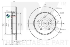 ���� ��������� ������ � �������������� ��������� (281x12mm) NK 3145181 3145181 ����