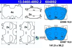 ������� ����. ��� Mercedes W205/S205/C257/W213/S213/C238/�A238/X253/C253 ATE 13046048922 13046048922 ����
