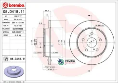 ���� ��������� Toyota Camry V70 17- ����. Brembo 08D41811 08D41811 ����
