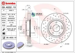 ���� ��������� ��������! ���������� Hyundai ix35/Sonata/Tucson, KIA Sportage 2.0-3.3 04 09. A532.1X Brembo 09A5321X 09A5321X ����