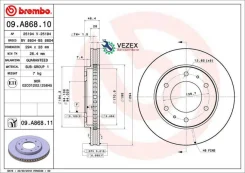 ���� ���������! �������� Mitsubishi L200/Triton/Pajero Sport II 05 09. A868.11 Brembo 09A86811 09A86811 ����