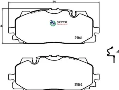 ������� ����. ���. Xtra AUDI A4 16-19/ A5 16-/ A7/ A8 17-/ Q5 16-/ Q7 15-19/ Q8 18-/ VW Touareg 18- Brembo P85165X P85165X ����