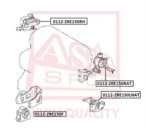 ������� ��������� ������ Toyota Corolla ADE150/NDE150/NRE150/ZRE15#/ZZ�E150 2006- ASVA 0112ZRE150RH 0112ZRE150RH ����