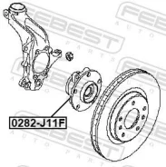 ������� �������� Nissan Qashqai UK MAKE J11E 2013.12- [EL] Febest 0282J11F 0282J11F ����