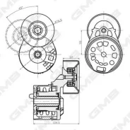 ���������� ���������� ����� � ����� FO Transit 2,4D 00-06; GMB GAT32340 GAT32340 ����