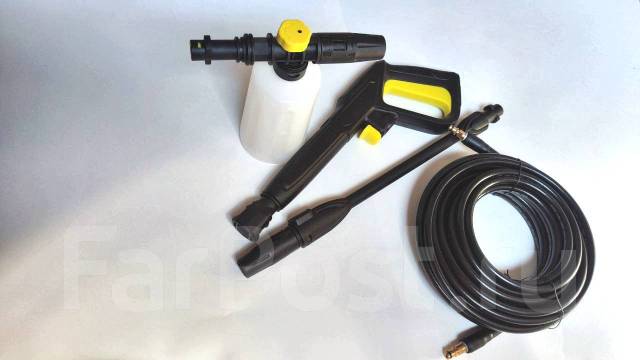 Комплект для мойки Karcher (керхер) шланг+пистолет+копье+пеногенератор ...
