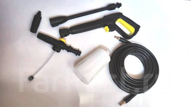 Комплект для мойки Karcher (керхер) шланг+пистолет+копье+пеногенератор ...