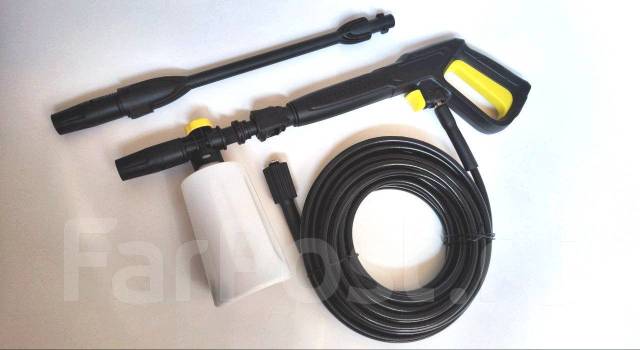 Комплект для мойки Karcher (керхер) шланг+пистолет+копье+пеногенератор ...