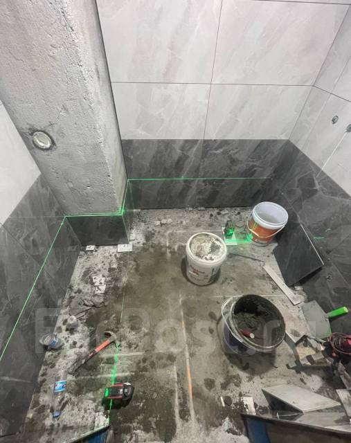 Штукатурка, шпаклёвка, кафель, обои. Опытные мастера (китайцы) во ...