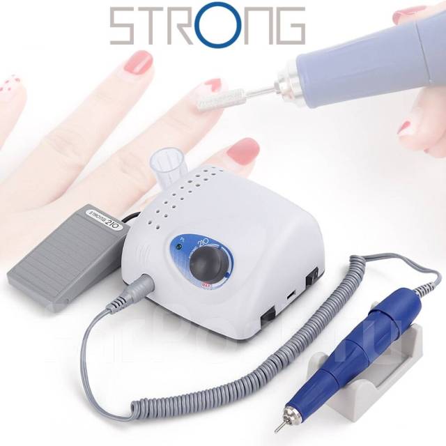 Аппарат для маникюра, педикюра Strong 210 105L, 35000 об/мин, новый, в ...