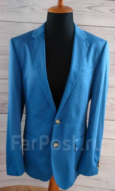 Мужской пиджак Boss Hugo Boss, хлопок/эластан, р.48 на 48 росс ...