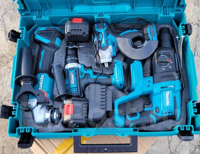 Набор аккумуляторного инструмента Makita 4в1, новый, в наличии. Цена: 7 ...