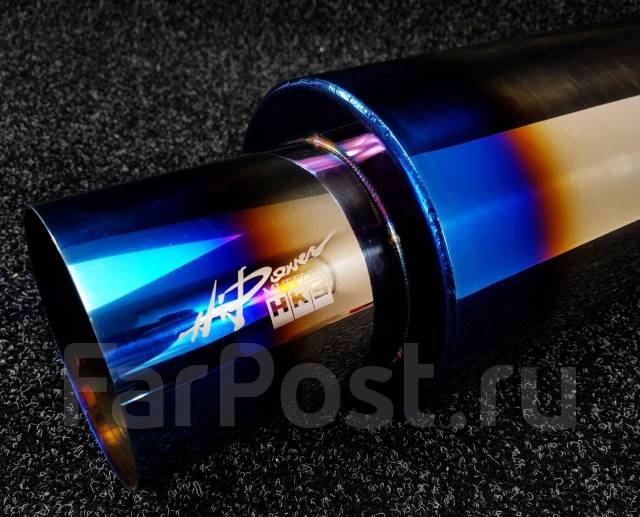 Бочка HKS style Titan 76мм - Универсальный глушитель прямоточный купить ...
