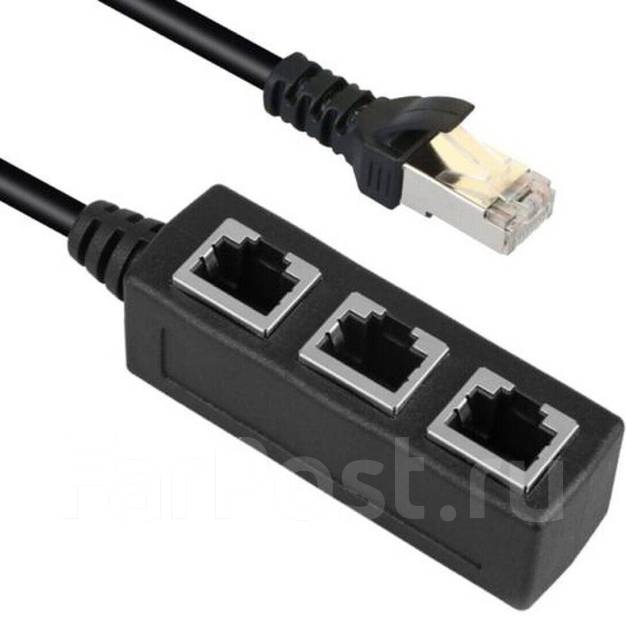 Разветвитель lan, переходник, сетевой адаптер, RJ45 doonjiey, Ethernet ...