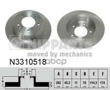 ���� ��������� N3310518 (RN1549/DF6627/GR01940/584113X�300)������ Nipparts ���. N3310518 N3310518 ����