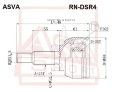 ���� �������� 35X52.6X25 ASVA Rndsr4 RNDSR4 ����